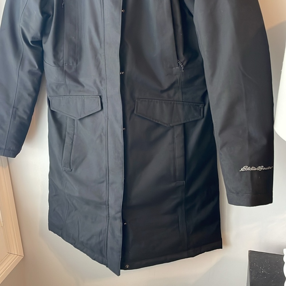 Eddie Bauer Winter Waterproof Black Down Coat - Picture 3 of 11